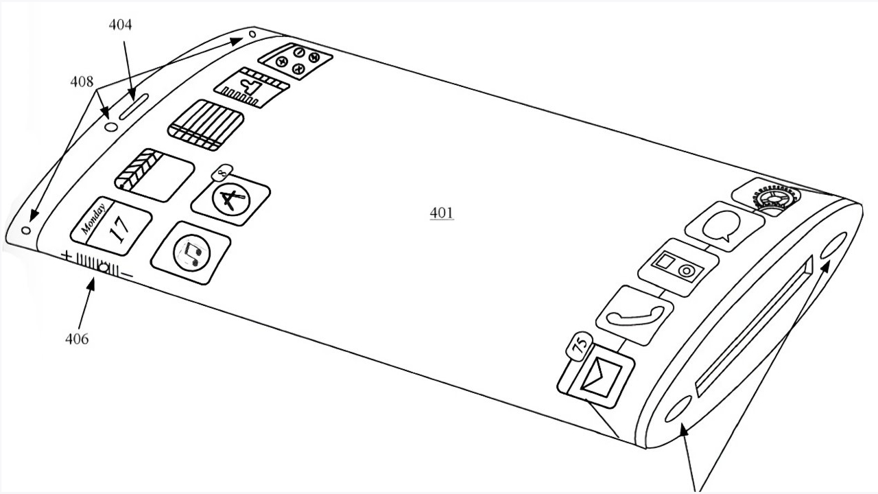 Apple ottiene di nuovo un brevetto per un display avvolgente