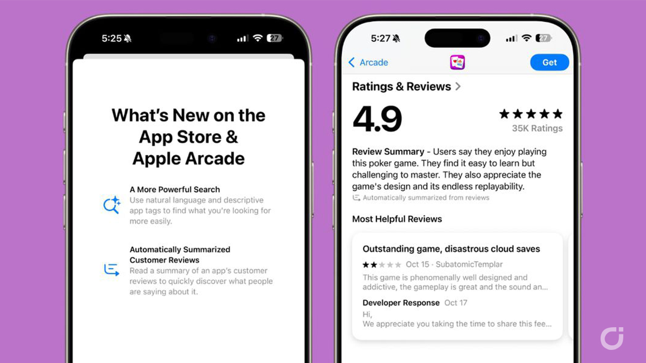 Apple spiega il funzionamento dei riassunti AI delle recensioni su App Store in iOS 18.4
