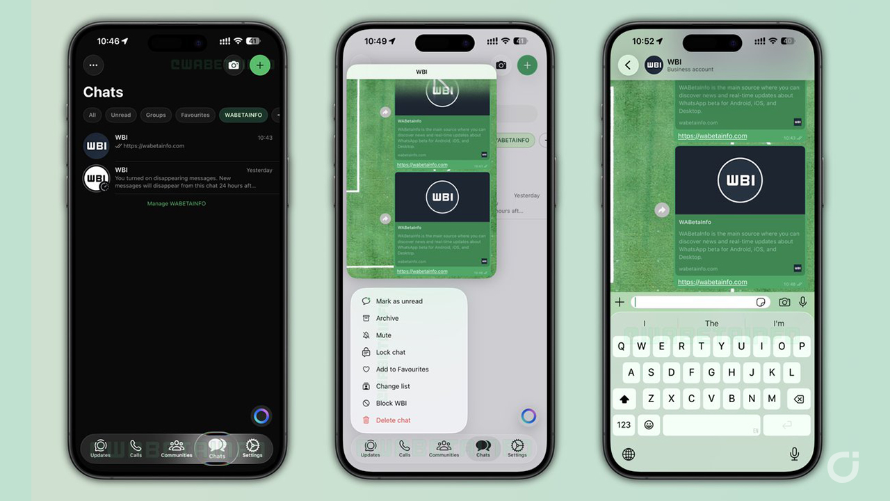 Il Liquid Glass inizia ad arrivare su WhatsApp, la piattaforma abbraccia il nuovo design di iOS 26